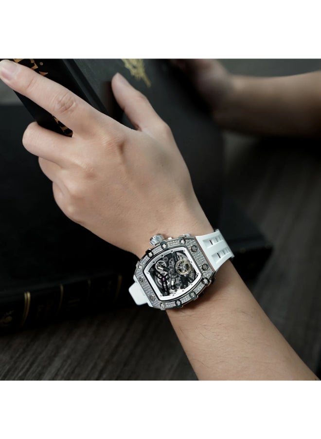 TSAR BOMBA Men's Rubber Automatic Watch TB8208D-05 - 43.5x50.5 mm - Image 4